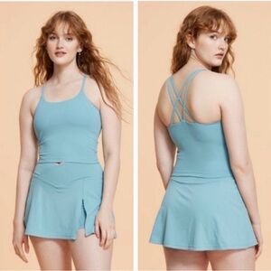 Blogilates Small Light Teal Active Tank Top